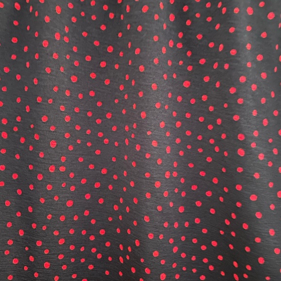 Pull&Bear wrap dress, Size L, Black with red polka dots - Picture 2 of 2